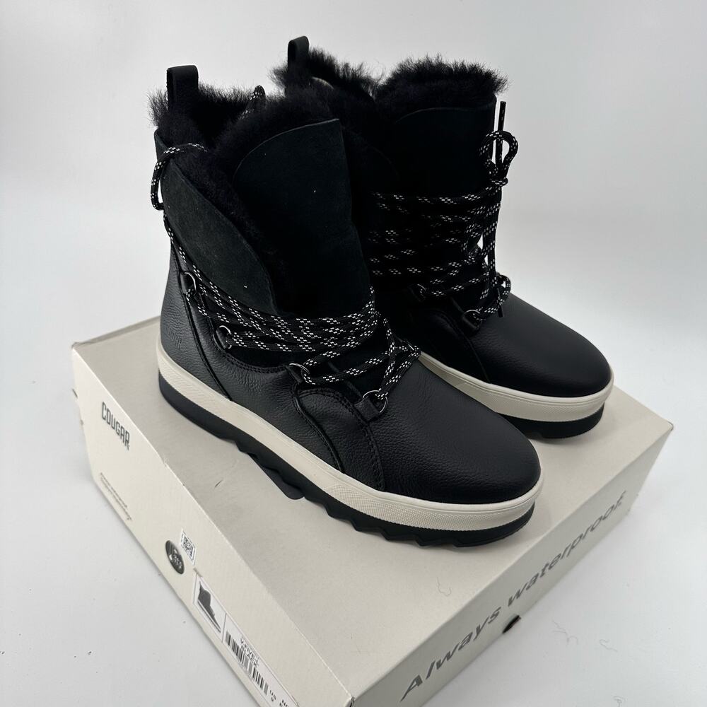 Cougar V-Five Leather Shearling Waterproof Winter Boot Size US 9